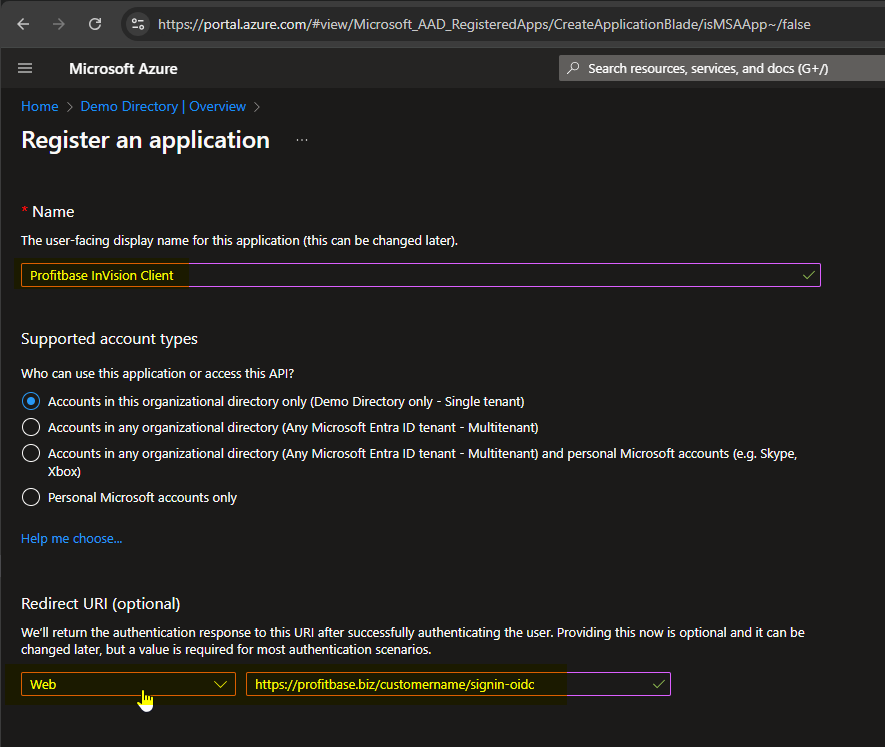 Profitbase-InVision-Client