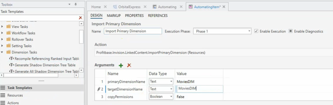 How to Automate Import of the Primary Dimension | Profitbase Docs