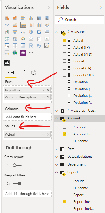 Adding data to the visual