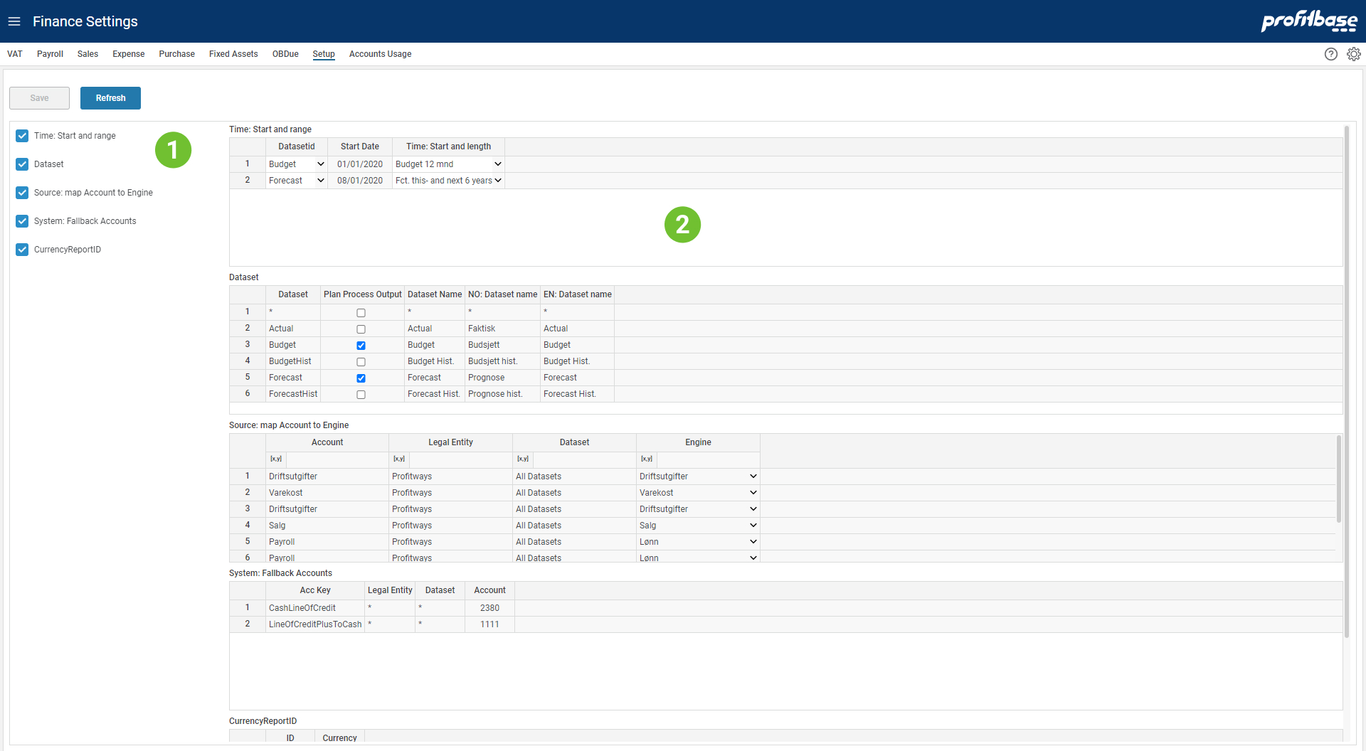 Setup | Profitbase Docs